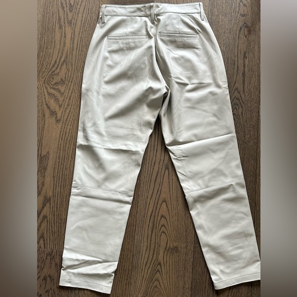 Adriano Goldschmied Faux Leather Pants, Size 26 - Luxe Beige - Picture 3 of 9